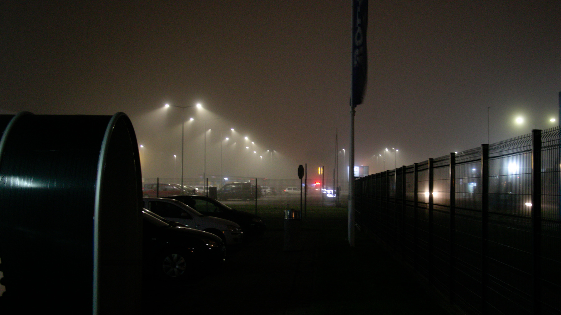 View from Roda to Lidl's parking.