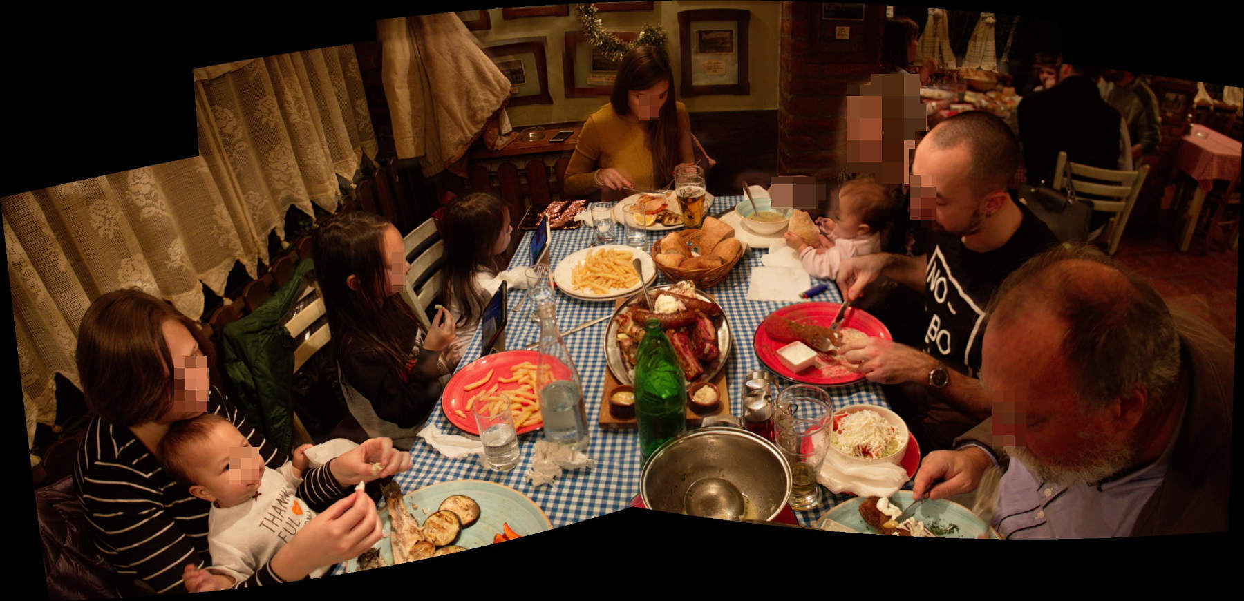 Amazingly, an autostitch which worked, usually gets some rough edges in this kind of tight spot