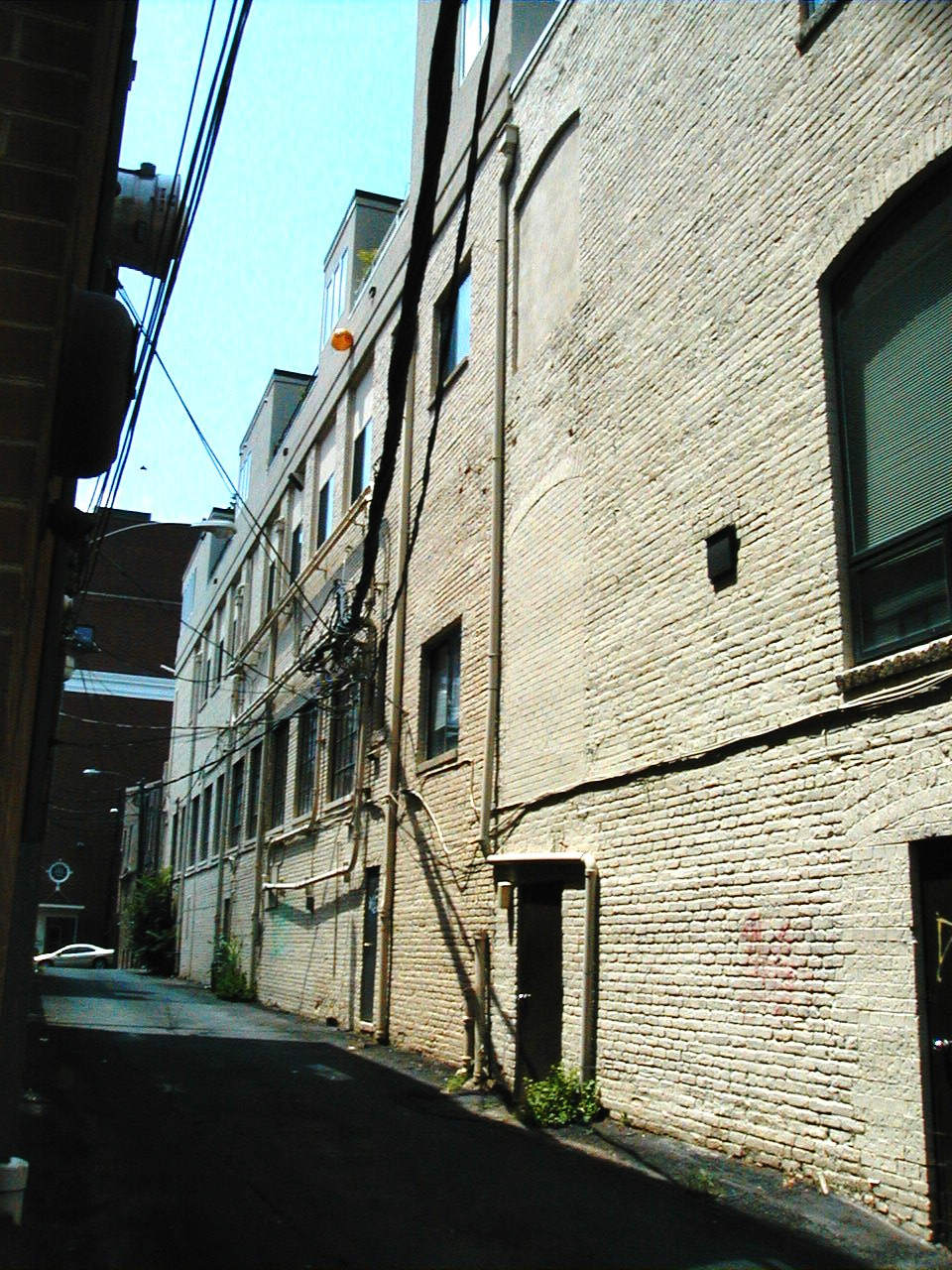 The building in the back has its other side on main street.