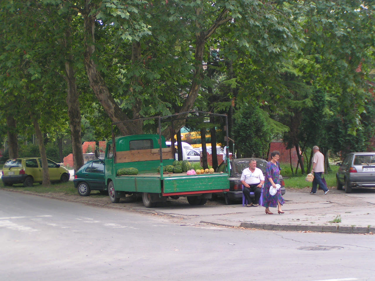 In 2005, some switched to pickups, but the small tractors still worked.