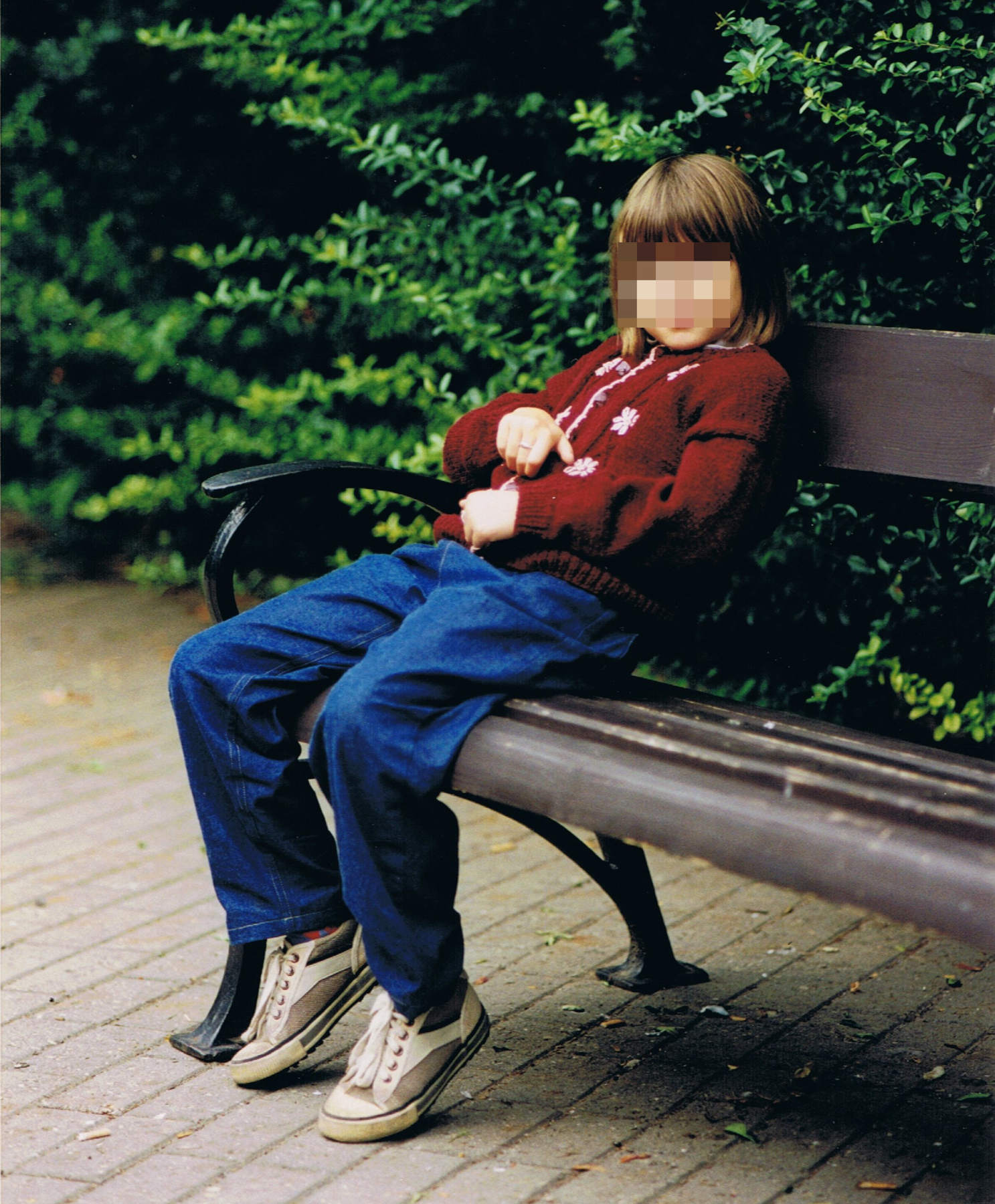 Homemade and embroidered sweater