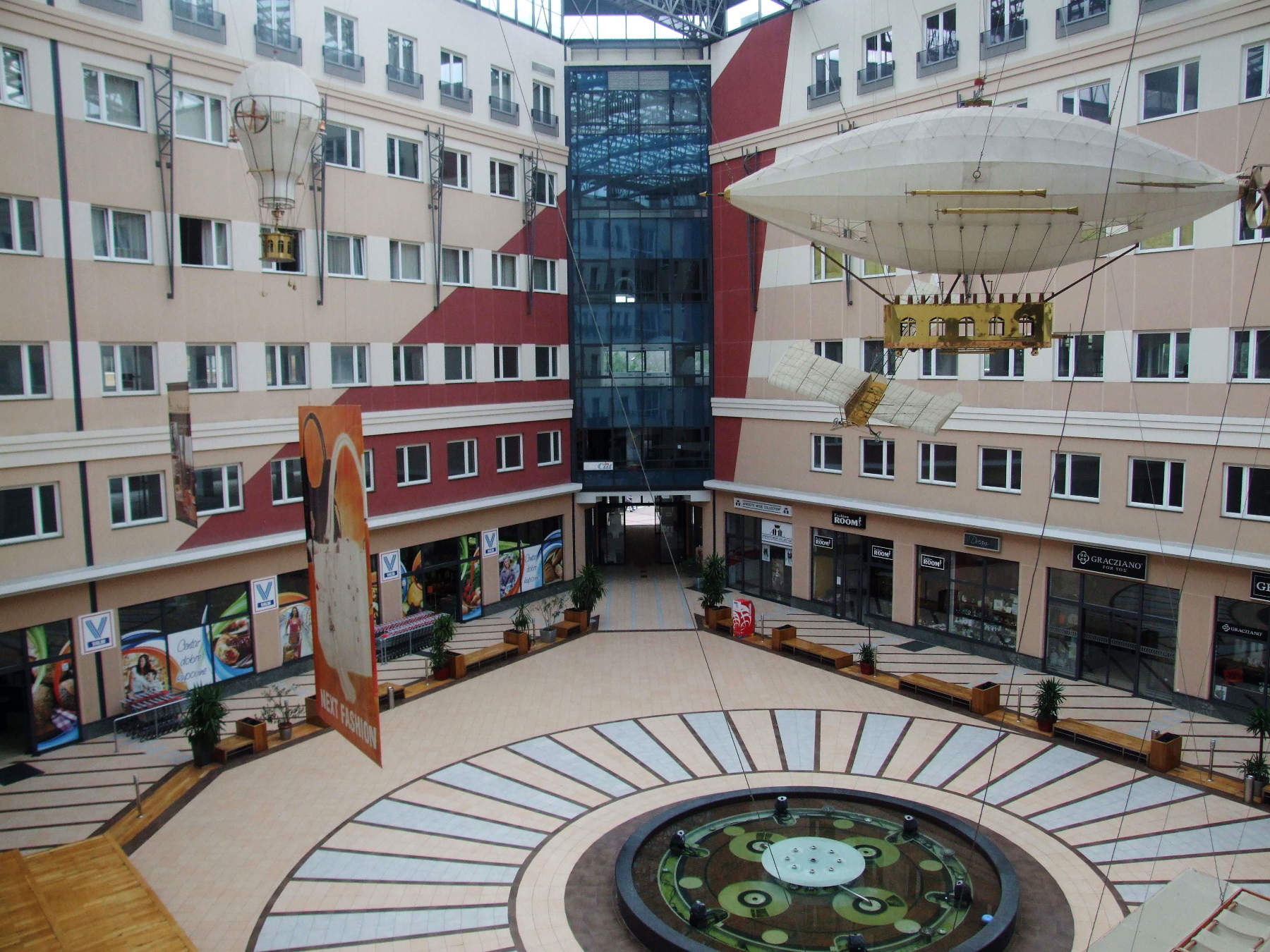 Hotel's (covered) yard. Had inspiration, and money to do this.