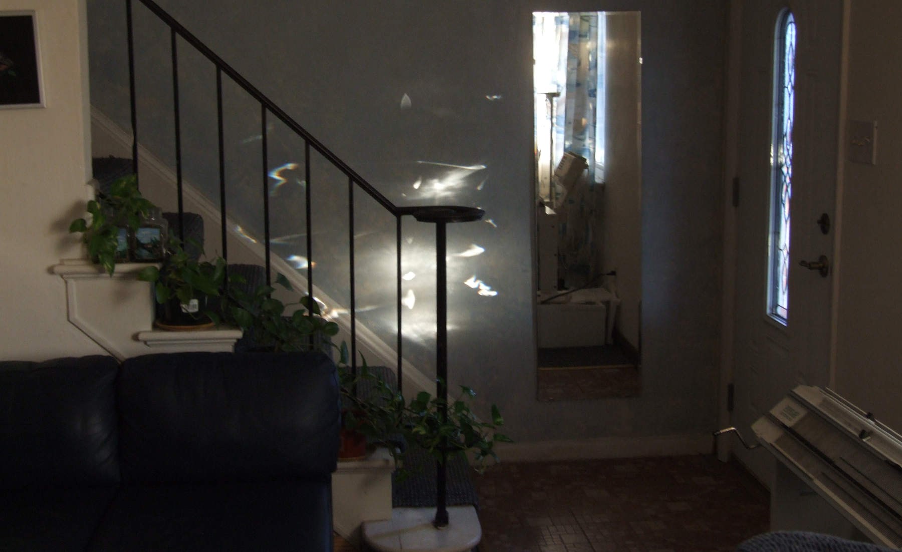 That time of day when the glass makes funny refractions.