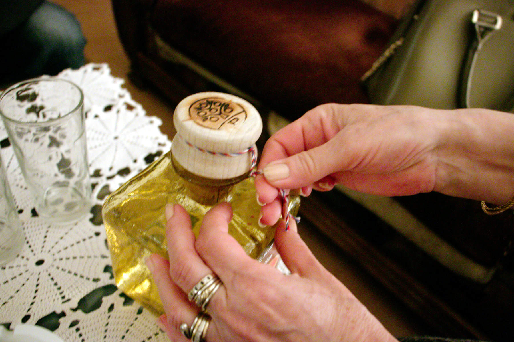 Don't remember ever seeing her without at least four rings.