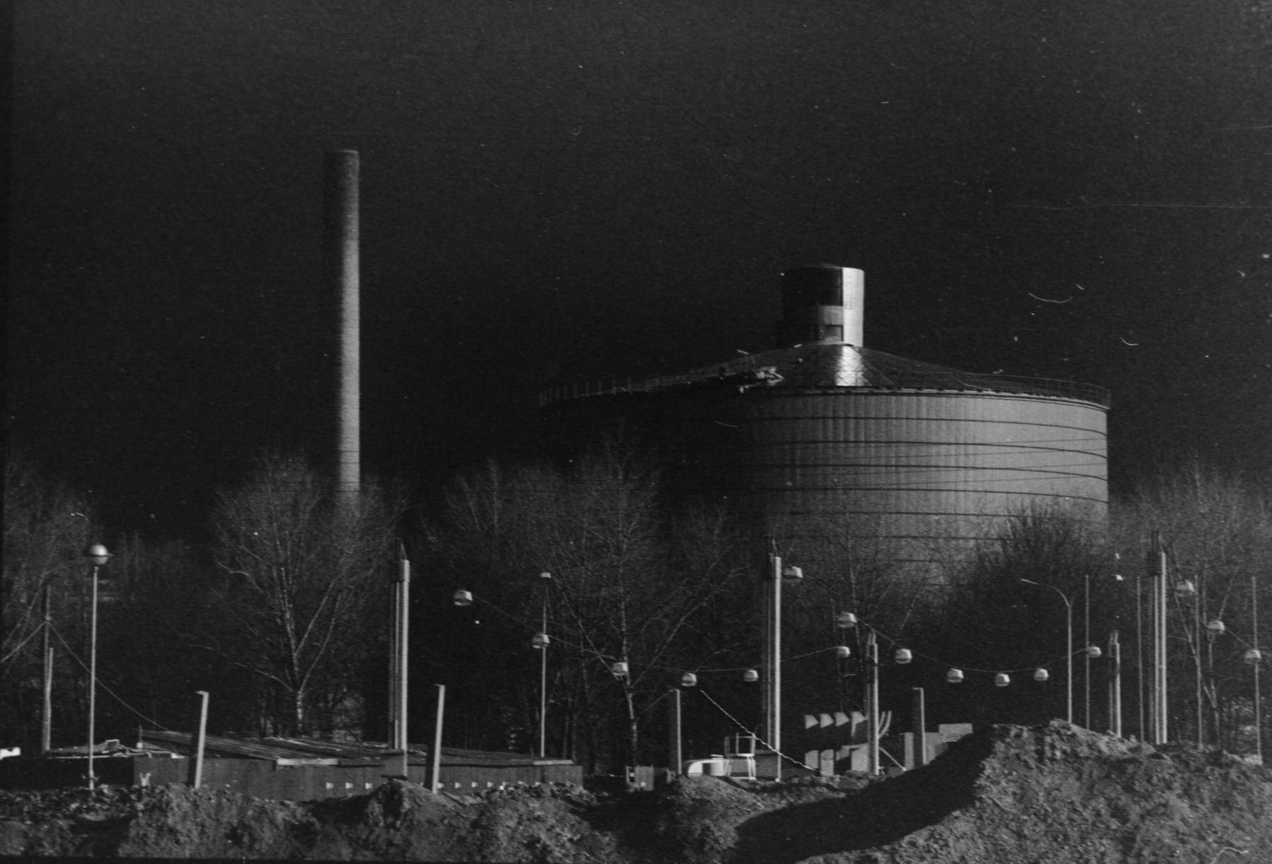 This is the sugar silo for šećerana. The ground in front - they were building the inside swimming pool.