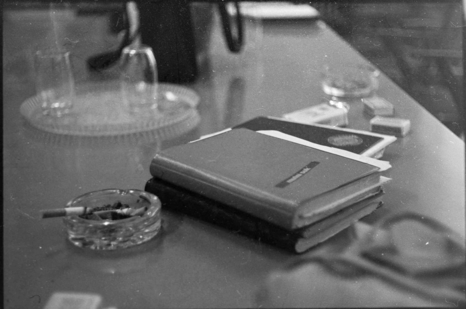 Yes, we could smoke in the staff room.