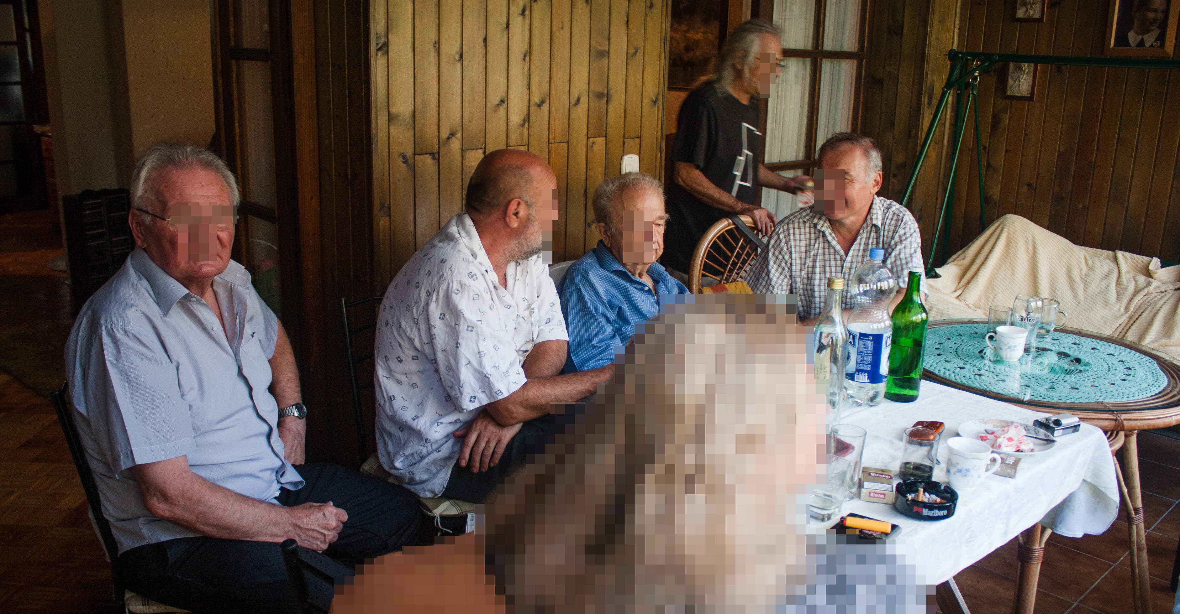 S.S., painter 1, dad, painter 2, Borče